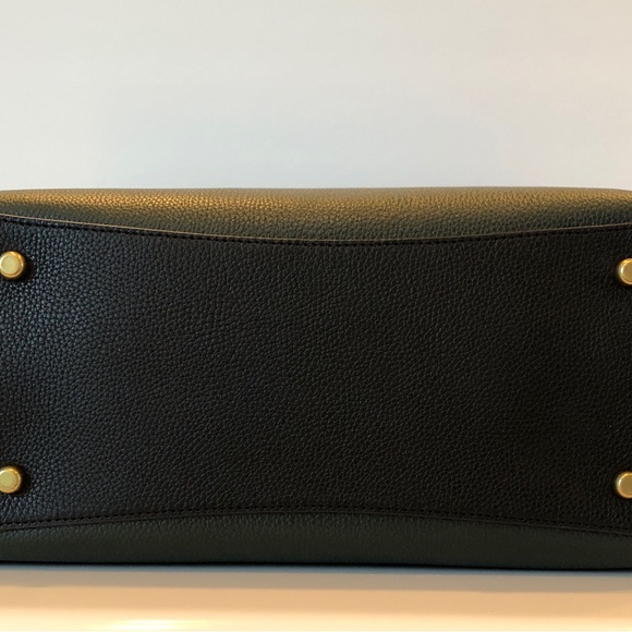 NWT Coach Leather Field Tote 30 In Colorblock With Coach Badge-Amazon Green Mult - Picture 8 of 12